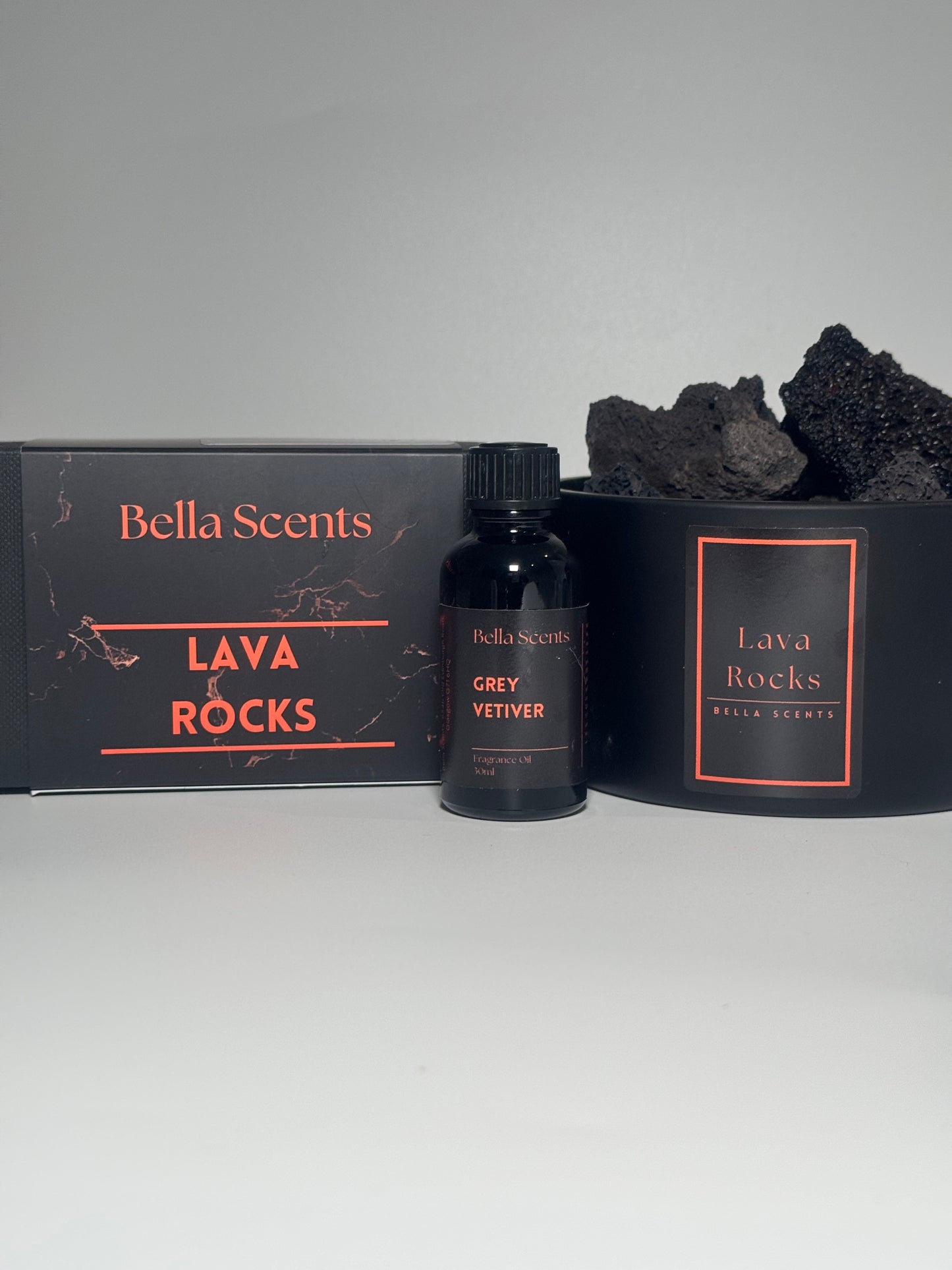 Grey Vetiver - Lava Rock Diffuser